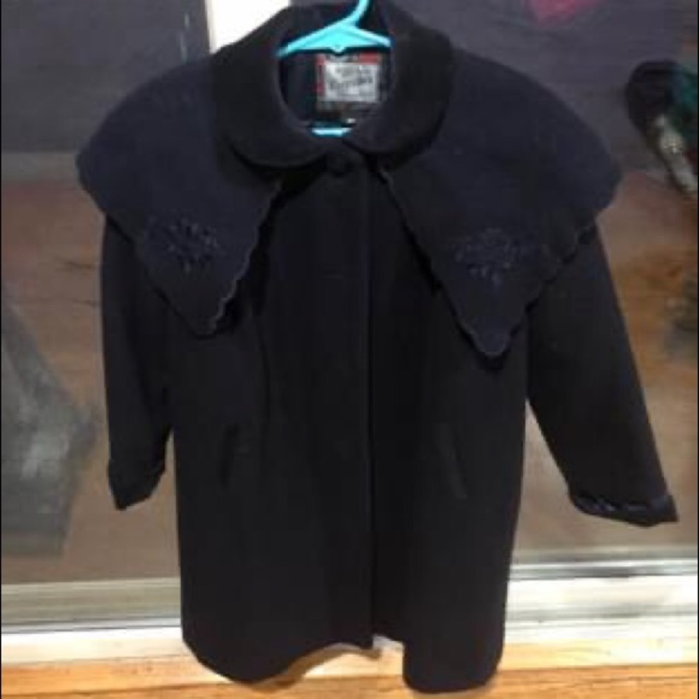 Girls Rothschild Navy wool dressy coat . Size 6x